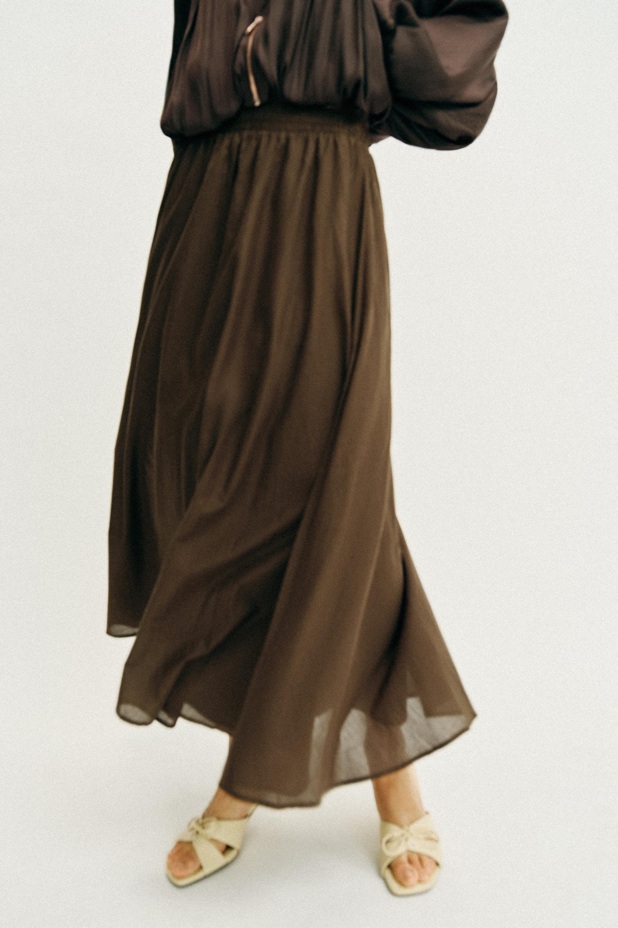 CAPE MIDI SKIRT